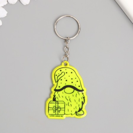 Browler plastic reflective "Gnomic with a gift" 5.5x3.8 cm-2