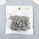 Beads for creativity plastic "Russian letters on the cube" Silver set 20 grams 0.6x0.6 cm