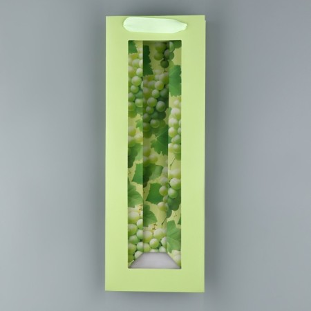 Gift package for a bottle, packaging, "grapes", 36 x 13 x10 cm-7