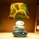 Table lamp "turquoise sea" E14 40W 25x25x38 cm Risalux