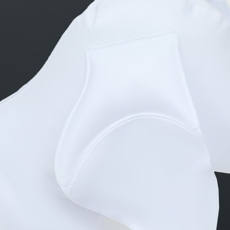 Set: an inflatable mannequin 80 x 56 x 29 cm (white), with a foot pump (mix)-5