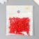 Cube glass 4x4 mm "brightness. Scarlet" set 20 grams