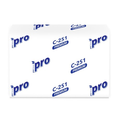 Paper Napkins Protissue C251, V Adquection, Dispensary, 2 layers, 200 sheets-1