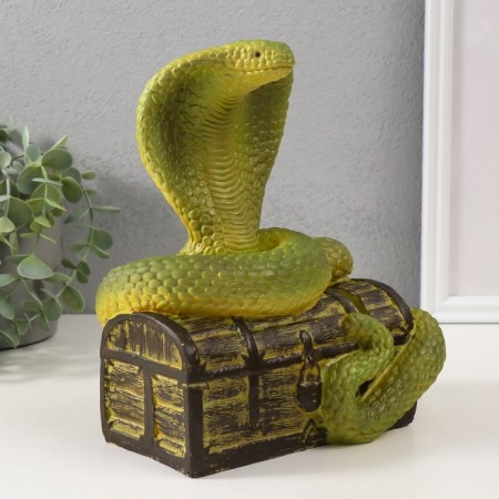 New Year's piggy bank "Cobra on the chest" 20 x17 x 12 cm.-3