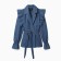 Women's jeans shirt with wax mist, p.46, blue