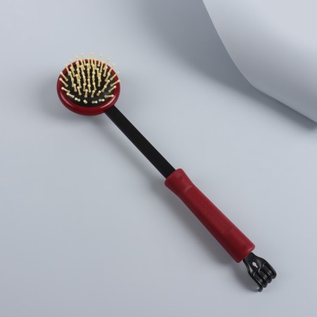 Massager-Cash "Rest", bilateral, universal, 35 × 6 × 8 cm, red/black color-1