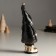 Polystone souvenir "High Santa Claus in a black outfit with a star" 8.8x8.2x23 cm
