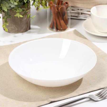 Supreme plate "marshmallow", d = 20.8 cm, white color