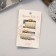 Hair crab "Liberty" (set 2 pcs) geometry straight, 2.5 cm, gold