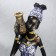 Souvenir Polystone "African Amadi" Blue Dress with MIXs 19x11x7.7 cm patterns