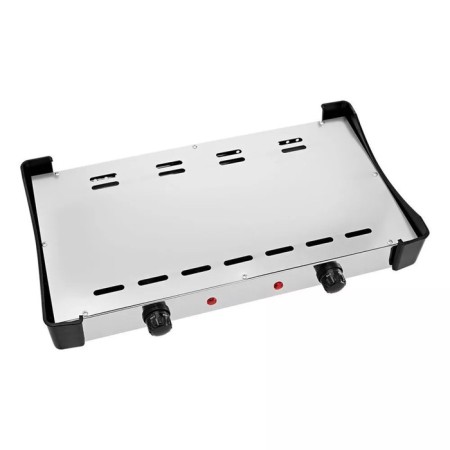 Electric tile KitFort KT-180, 2000 watts, 2 burners, gray-black-4
