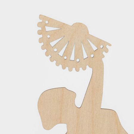 Wooden napkin "Carmen", 25 × 13 × 13 cm-4