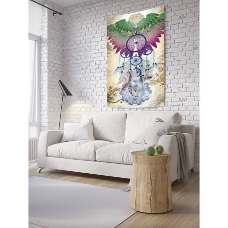 Decorative panel with photo printing “Dreaming of dreams with lizards”, vertical, size 100x150 cm
