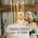 Candle in the cake on the skewer "Almaz", the number "9", champagne, 4.8x2.6 cm
