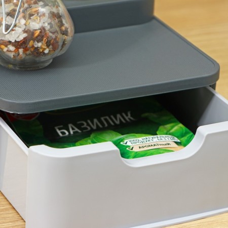 Organizer multi -level, 27 × 16.5 × 11 cm, color gray color-4