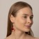 Acryl Earrings "Wine" glasses, red color