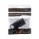 File corner fork with ring B16-002, 16 A, 250 V, IP44, with salary, rubber, black