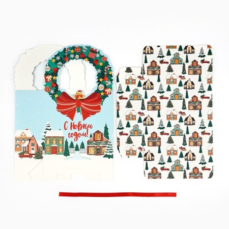 Box the team "Luxurious white" 18.4 x 30.4 x 7.3 cm, New Year-8