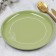 Ceramic plate "Olive", 19.6 cm, green color