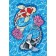 Diamond mosaic with full filling on the canvas "Karpa", 20 x 30 cm