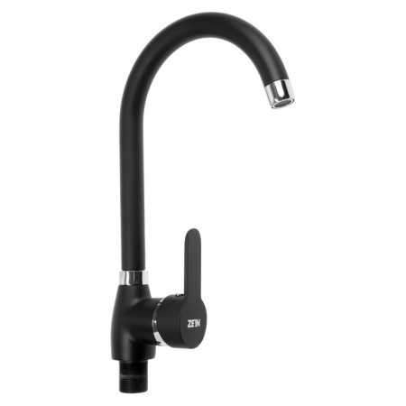 Kitchen mixer Zein Z2630, single -leaf, cartridge ceramics 40 mm, black-3