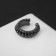 Earring "caffe" rounds, black color