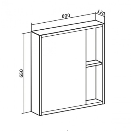 Cabinet-mirror "Eco 60" without backlighting-4