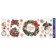 Vinyl stickers on the windows "New Year's Wreath", reusable, 70 x 25 cm, New Year