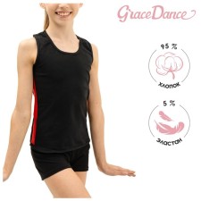 T-shirt for gymnastics and dancing Grace Dance, p. 30, black color