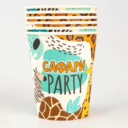 Single -paper glass "Safari" 250 ml-2