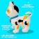 Robot Cat "Smart pet" zhory, programmable, on the control panel, interactive: sound, light, dancing, musical, batteries, in Russian, white