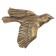 Wall decoration, plaster panel "birds" 5 pcs, bronze