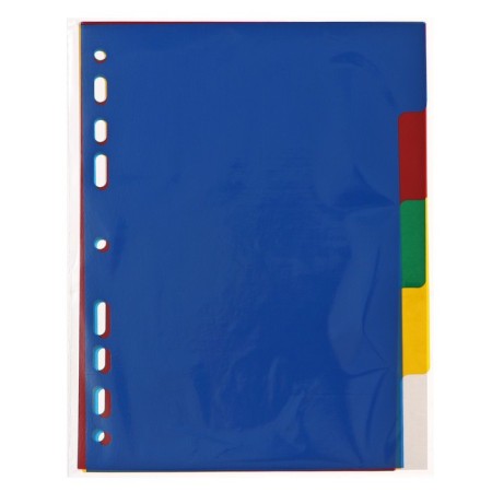 Set of dividers of sheets A5 Office 2000, 5 sheets without indexation, color, plastic 120 μm-8