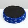 Lowcost Lyncost Round, Poplin, 40 x 40 x 12 cm, blue with crowns