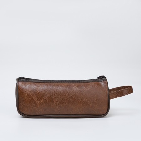 Cosmetic bag Dor units, 20.5*4.5*9, departure for Meln, n/karm, brown-1