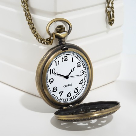 Pocket clock "Magic of numbers", quartz, 5.5 x 4.5 cm, D dial-4 cm-1