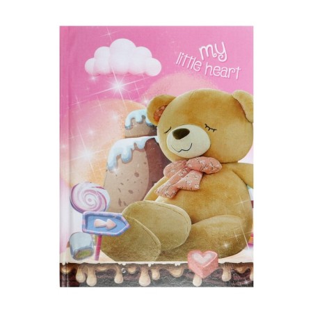 Notebook in a gift box, on a lock, A6, 50 sheets, line "Bear", mix-3