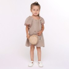 Dress for girls, sandy color, height 92cm