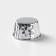Baking uniform round the silver shares, d = 6.5 cm, silver color