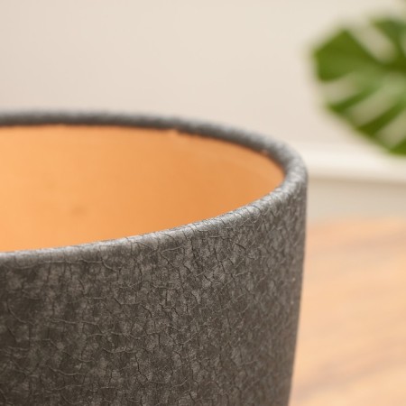 Set of flower pots 4 pcs. Gray silk 0.4 / 1 / 2.5 / 5 l-2