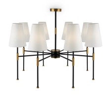 Caustra Freya Fr5196PL-08BBS TIDA, 830x830x475 mm, E14, 8x40W, black color and brass
