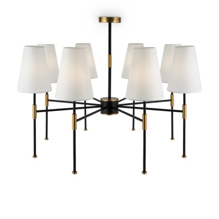 Caustra Freya Fr5196PL-08BBS TIDA, 830x830x475 mm, E14, 8x40W, black color and brass