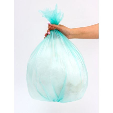 Garbage bags in the roll "Upakland" 60 l, green, PND, 9 μm, 20 pcs-4