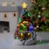 LED figure "train and deer" 26 × 14 × 14 cm, polystone, batteries AAAX2 (not in the kit), glow of multi