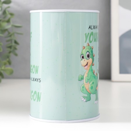 Piggy bank Metal "Dinosaur/Shark" MIX 8x8x12.5 cm-2