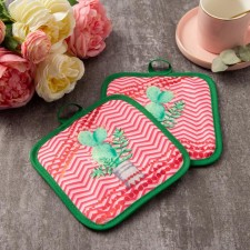Kitchen set of the cactus “cactus” Square 17x17 cm - 2 pcs