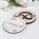 Wedding day rings stand for a magnet, round
