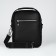 Male bag over the shoulder, Textura, artificial leather, black color