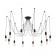 Suspended Citilux "Edison" CL451122, 12X75W, E27, Black Color