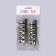 Clamps for nail extension, 3.8 cm, 10 pcs, silver color